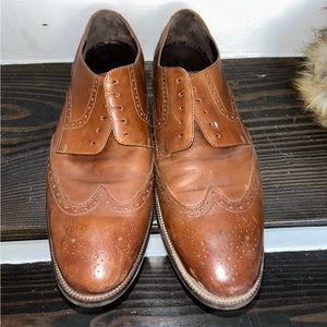 Cole Haan Benton Wingtip Derby II Tan Leather 11.5M
